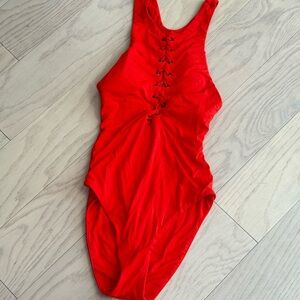 Isabella Rose Swim Red One Piece Swimsuit